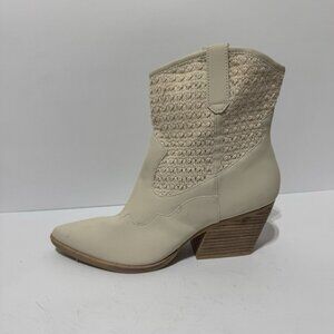 Dolce Vita Women’s Lacie Western Boot White Size 10 M